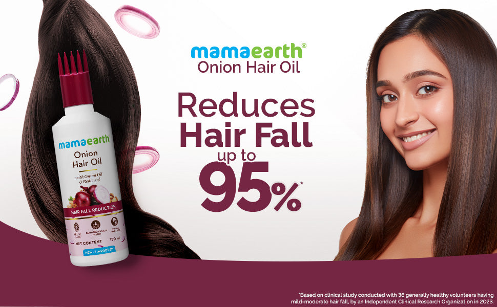 Mamaearth Onion Hair Oil - Nourishing Hair Treatment, 150ml - 1