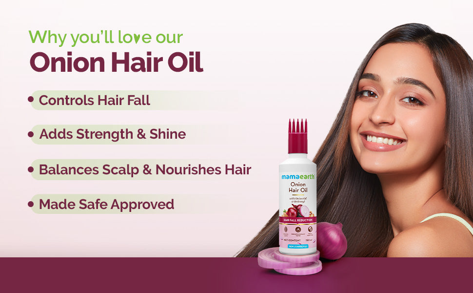 Mamaearth Onion Hair Oil - Nourishing Hair Treatment, 150ml - 2