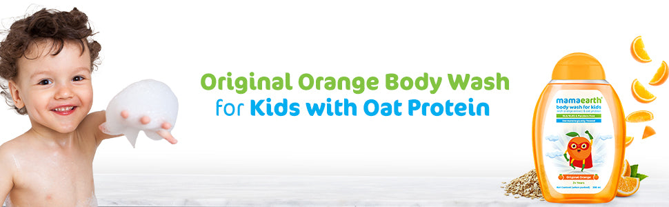 غسول الجسم للأطفال بالبرتقال من ماما إيرث، 300 مل - 1