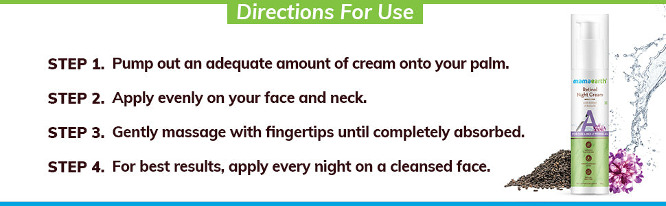 Mamaearth Retinol Night Cream with Bakuchi - Anti-Aging Treatment, 50g - 2
