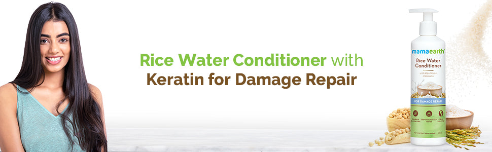 Mamaearth Rice Water Conditioner with Fermented Rice & Keratin - 250ml - 1