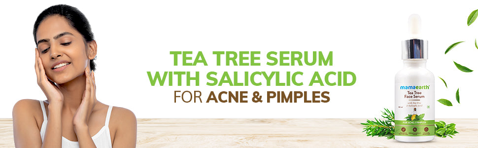 Mamaearth Tea Tree & Salicylic Acid Face Serum for Acne - 30ml - 1