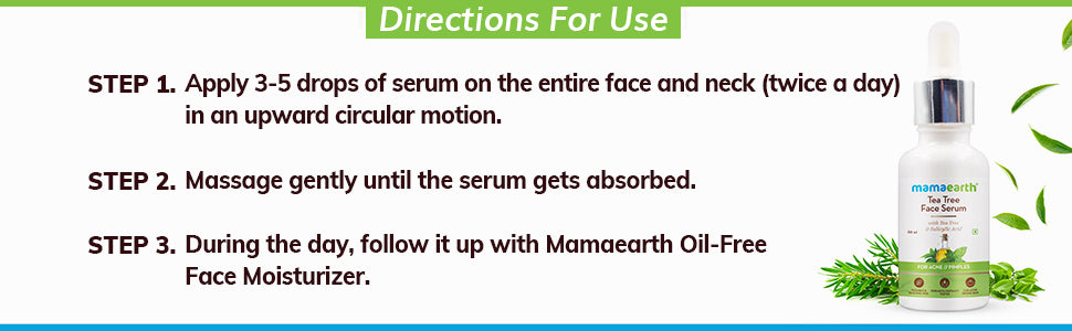 Mamaearth Tea Tree & Salicylic Acid Face Serum for Acne - 30ml - 2