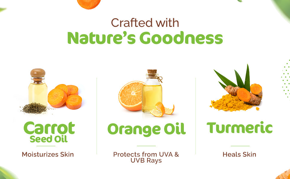 Mamaearth Ultra Light Indian Sunscreen SPF50 PA++++ - Carrot Seed & Turmeric, 80g - 3