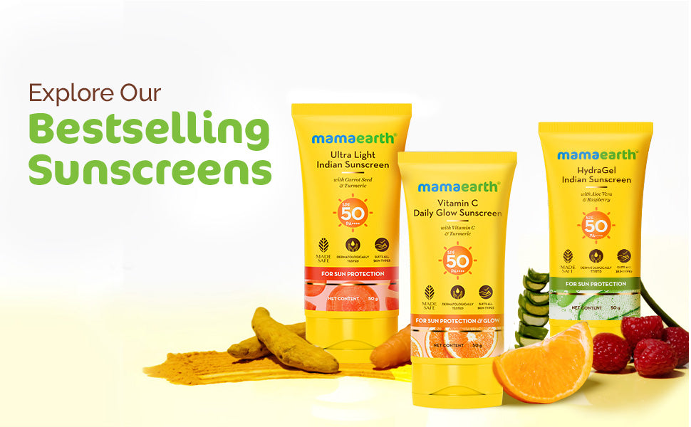 Mamaearth Ultra Light Indian Sunscreen SPF50 PA++++ - Carrot Seed & Turmeric, 80g - 5