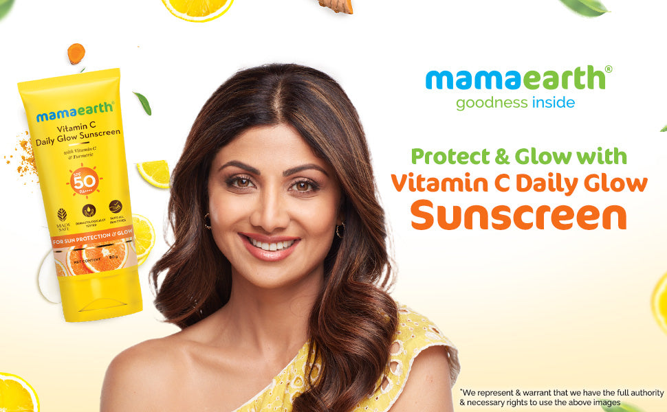 Mamaearth Vitamin C Daily Glow Sunscreen with SPF 50 PA++++ - 80g - 1