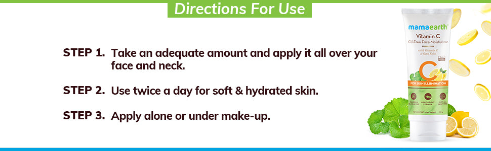 Mamaearth Vitamin C Oil-Free Face Moisturizer with Gotu Kola - 80g - 2