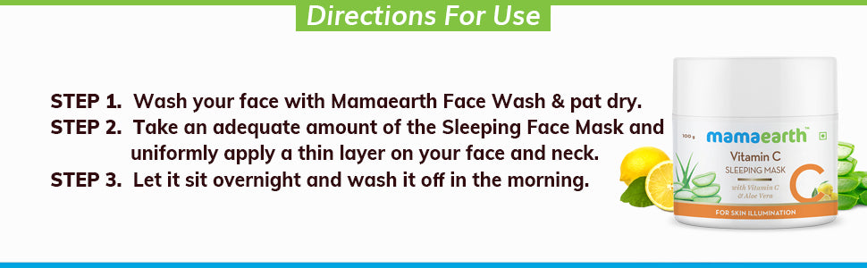 Mamaearth Vitamin C Sleeping Mask for Skin Illumination - 100gm - 2