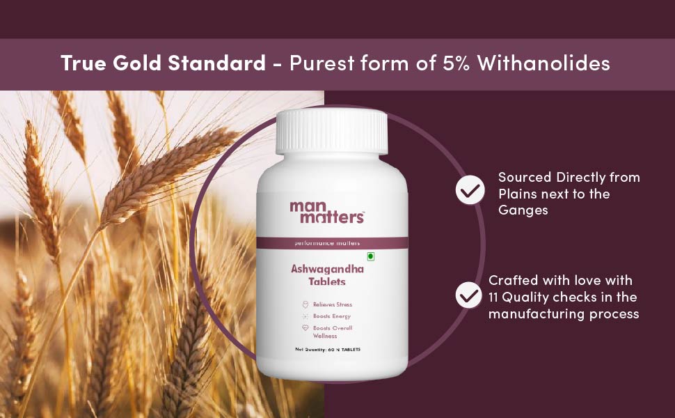 Man Matters Ashwagandha Tablets 500mg - 60 Pack - Herbal Support for Wellbeing - 2