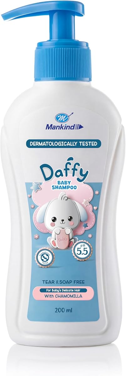 Mankind Daffy Baby Shampoo - Chamomilla & Glycerin - 200 ml