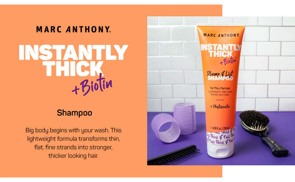 Marc Anthony Instantly Thick Shampoo with Biotin - 250ml - 1