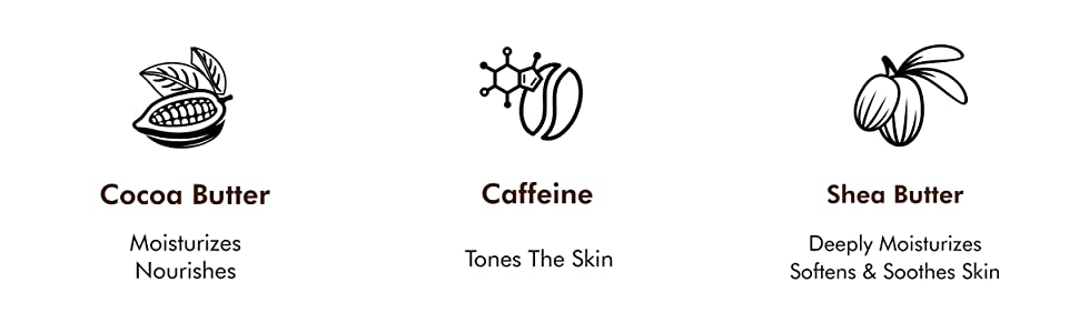 mCaffeine Choco Body Butter - Intense Moisturization, Cocoa Butter - 250g - 4