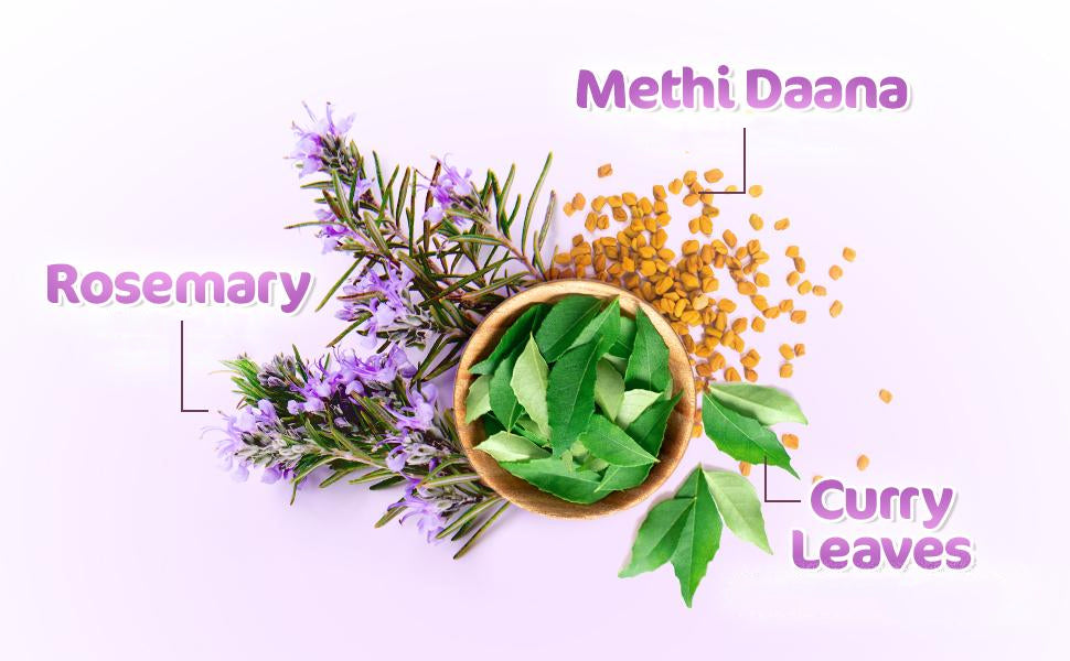 Mamaearth Rosemary Hair Growth Oil - With Methi Dana & Curry Leaves, 150ml - 2