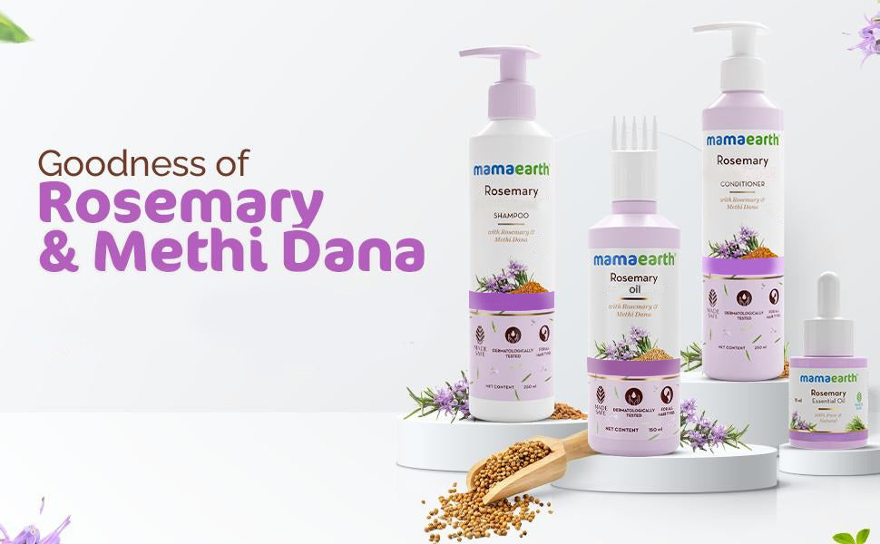 Mamaearth Rosemary Hair Growth Oil - With Methi Dana & Curry Leaves, 150ml - 4