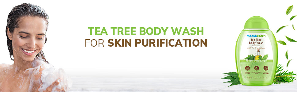 Mamaearth Tea Tree Body Wash - Refreshing Cleanser, 300 ml - 1