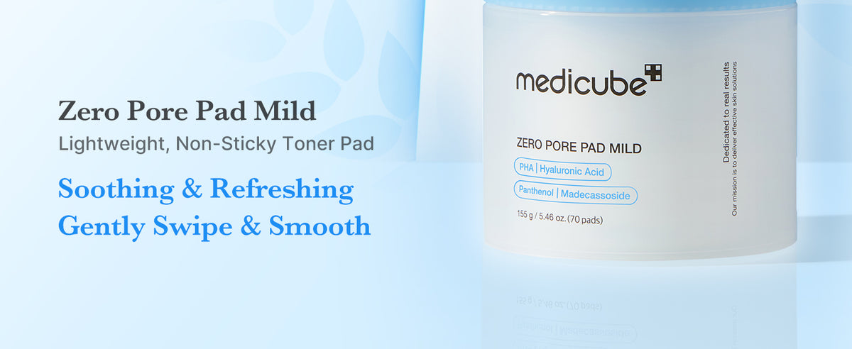 Medicube Zero Pore Pads Mild 2.0 - PHA Exfoliating Toner Pads - 70 Sheets - 1