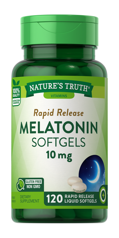 Nature's Truth Melatonin 10mg Softgels - 120 Pack