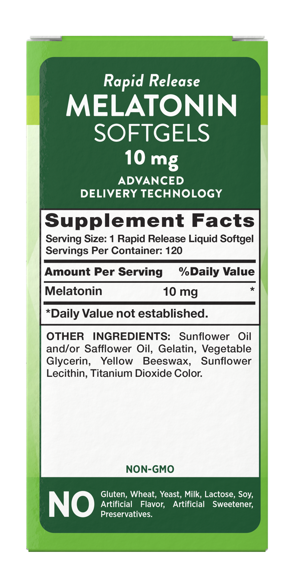 Nature's Truth Melatonin 10mg Softgels - 120 Pack - Image 3