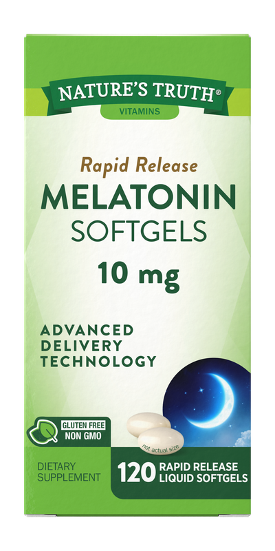 Nature's Truth Melatonin 10mg Softgels - 120 Pack - Image 2