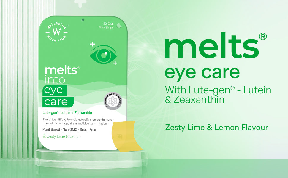 Wellbeing Nutrition Eye Care Oral Strips - Lutemax 2020, 30 Pack - 1