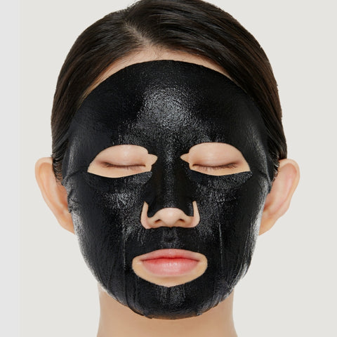 Mediheal Bamboo Charcoal 4D Black Mask | Firming & Nourishing Facial Sheet Mask | With 10 Types Of Black Foods, Reduce Skin Heat, Improve Elasticity, Vegan Charcoal | 10 Sheet