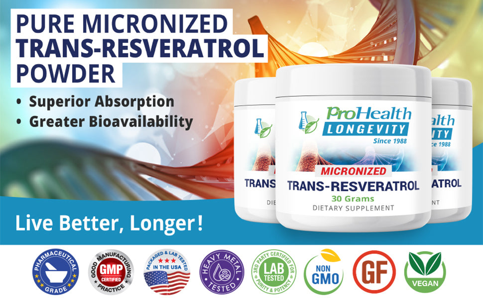Kuwa Supplements Micronized Trans-resveratrol Powder - 30 Gms - 1