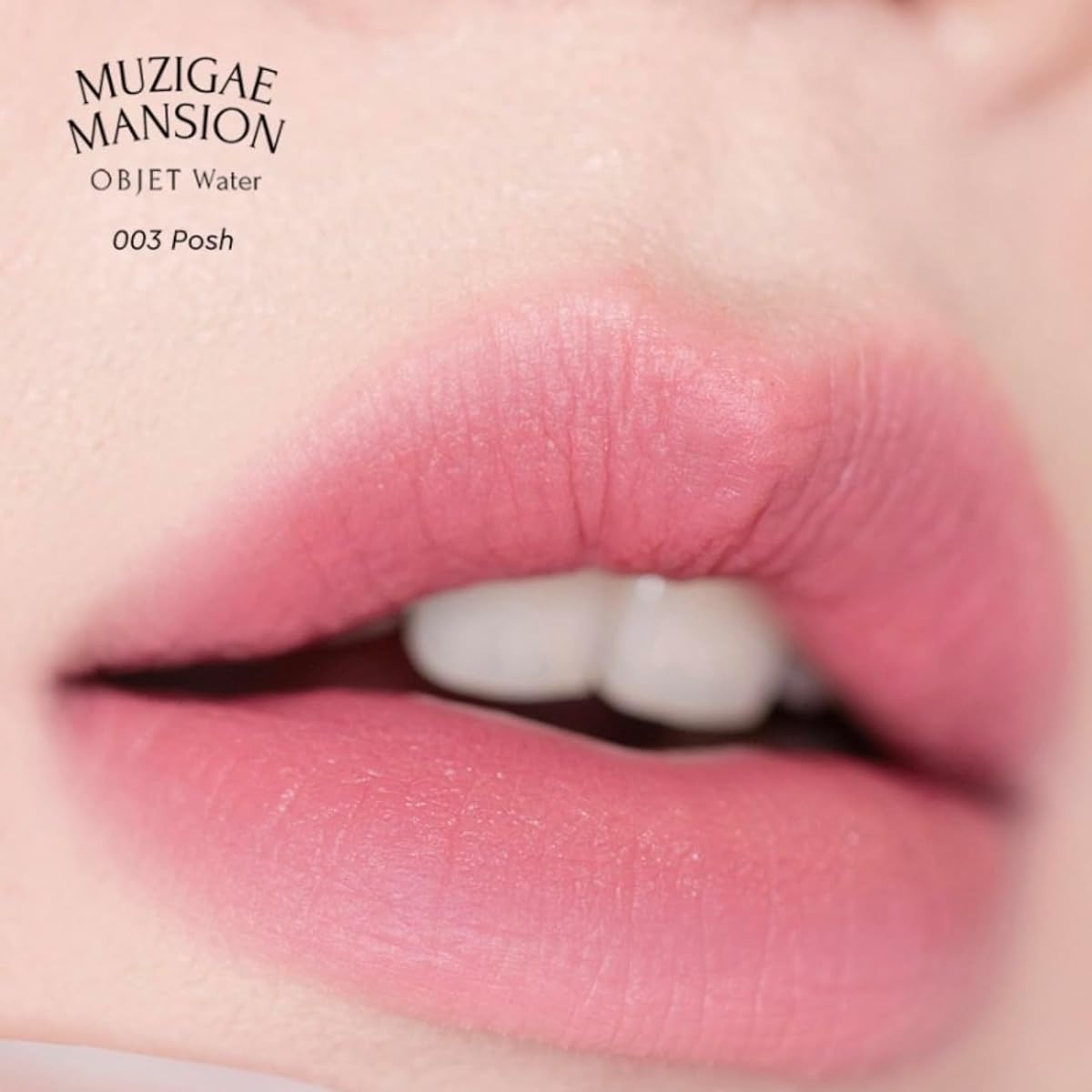 MUZIGAE Mansion OBJET Water Lip Stain Matte Lipstick 003 Posh - 5.8ml