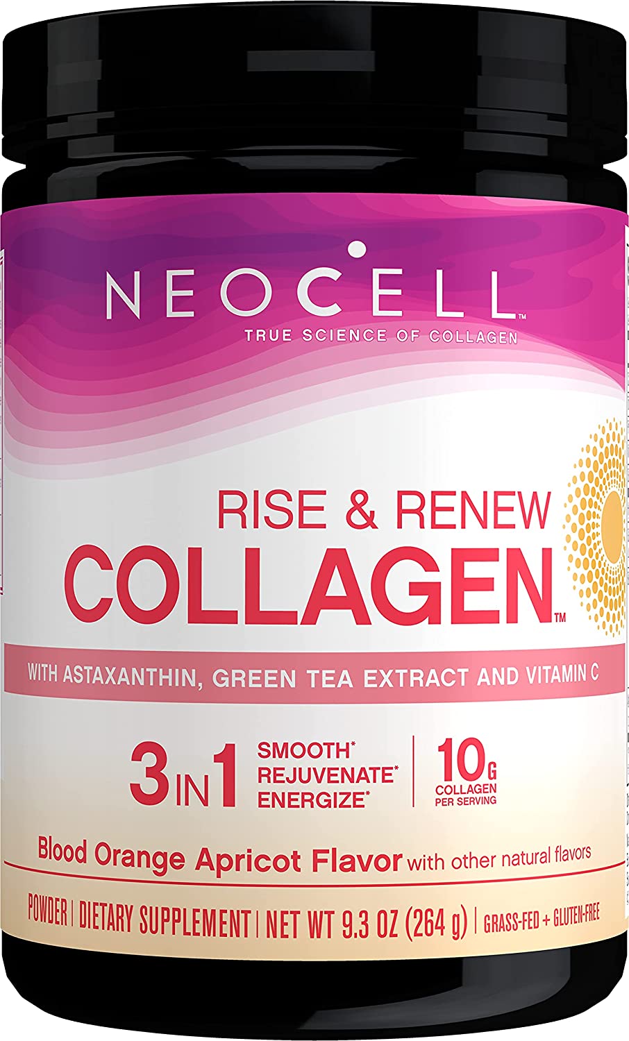 Neocell Rise and Renew Collagen with Astaxanthin, Green Tea Extract, 264g