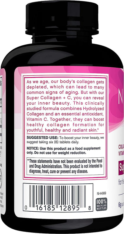Neocell Super Collagen PLUS C Tablets - 120 Count, Exp. Jan 2024 - Image 3