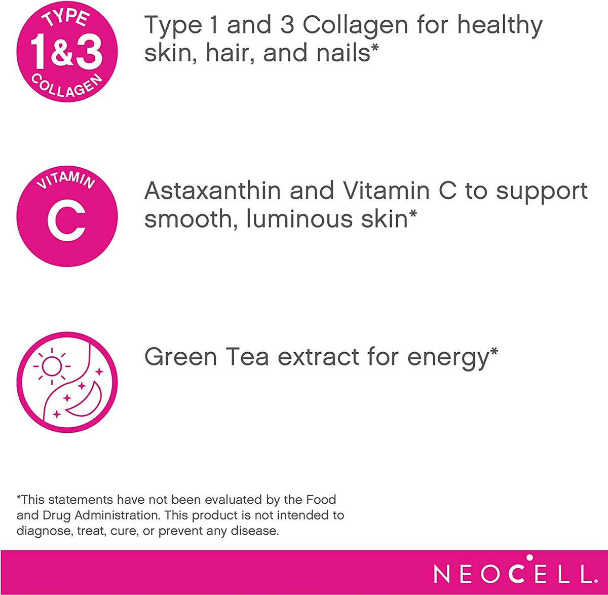 Neocell Rise and Renew Collagen with Astaxanthin, Green Tea Extract, 264g - Image 4
