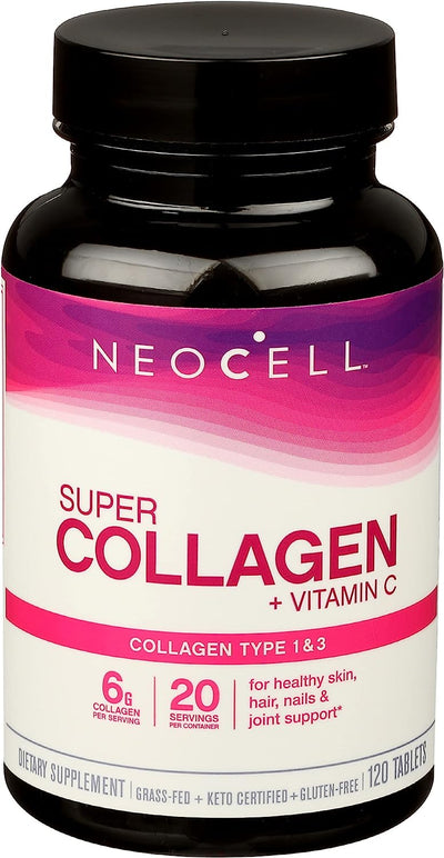 Neocell Super Collagen PLUS C Tablets - 120 Count, Exp. Jan 2024