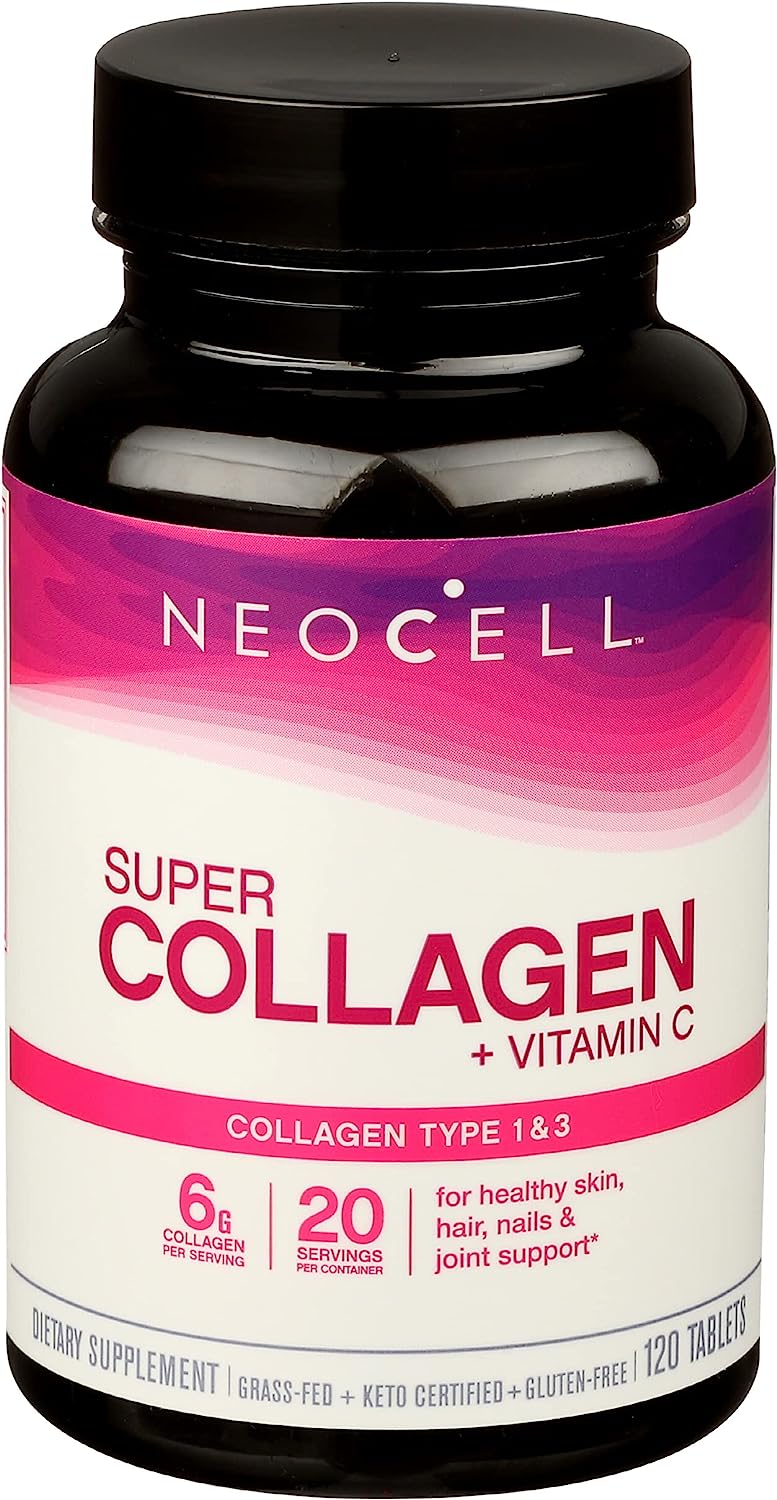 Neocell Super Collagen PLUS C Tablets - 120 Count, Exp. Jan 2024