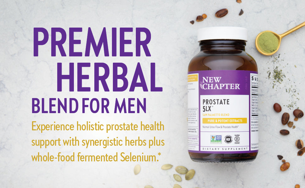 New Chapter Prostate Support - Prostate 5LX with Saw Palmetto, 120 Capsules - 1