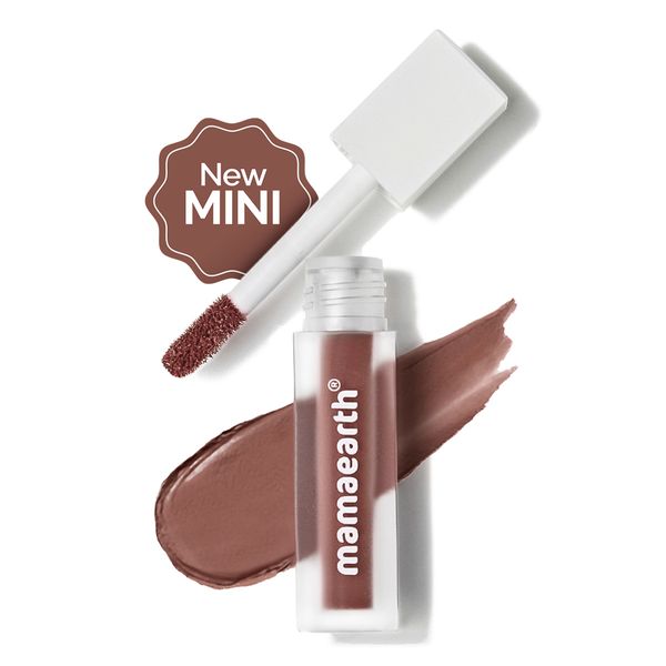 Mamaearth Feather Light Liquid Matte Lipstick - Nude Perfect, 1.2 ml