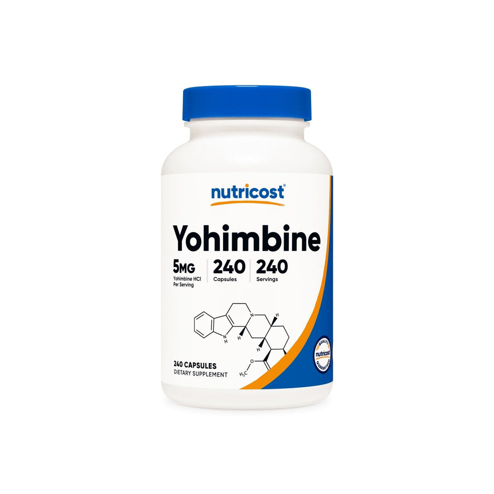 Nutricost Yohimbine HCl 5mg,240 Capsules Extra Strength - Gluten-free, Non-GMO