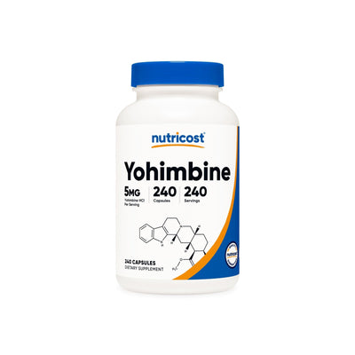 Nutricost Yohimbine HCl 5mg,240 Capsules Extra Strength - Gluten-free, Non-GMO