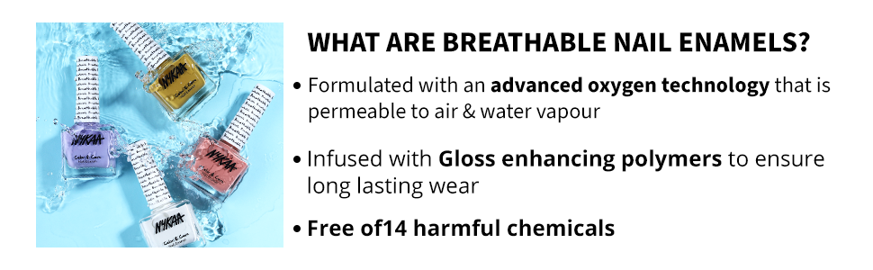 Nykaa Breathable Nail Enamel - Slow Love 315, Colour Cosmetics - 2