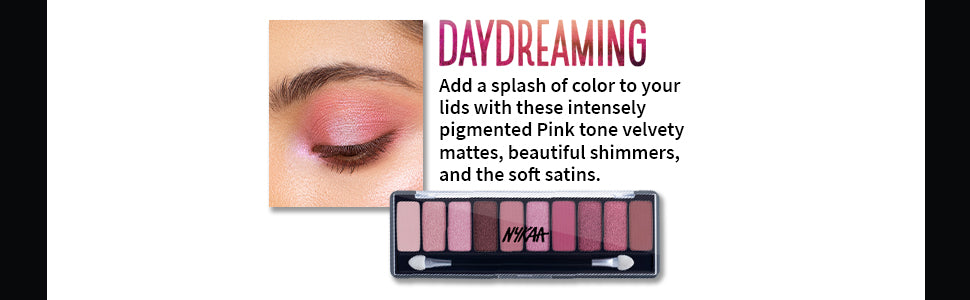 لوحة ظلال العيون "نايكا آيز أون مي" (Nykaa Eyes On Me) بـ 10 ألوان، درجة "سموكي" (Smokey)، بسعر 8 - 5