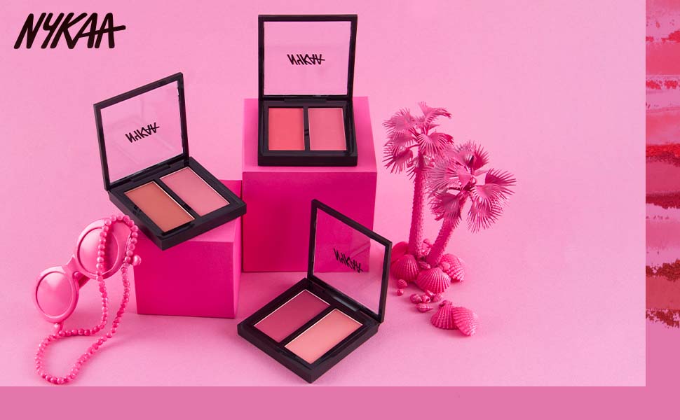 Nykaa Get Cheeky! Blush Duo Malibu Barbie 03 - Colour Cosmetics - 1