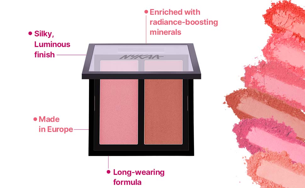 Nykaa Get Cheeky! Blush Duo Malibu Barbie 03 - Colour Cosmetics - 3