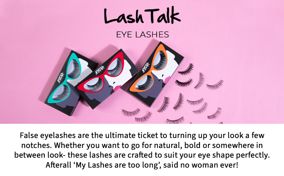 Nykaa Lash Talk False Eyelash - Major Length Style - 1