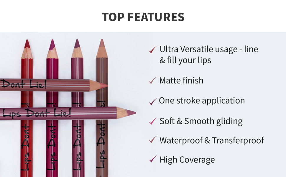 Nykaa Lips Don’t Lie! Lip Liner - Barbie Doll 04 - 2