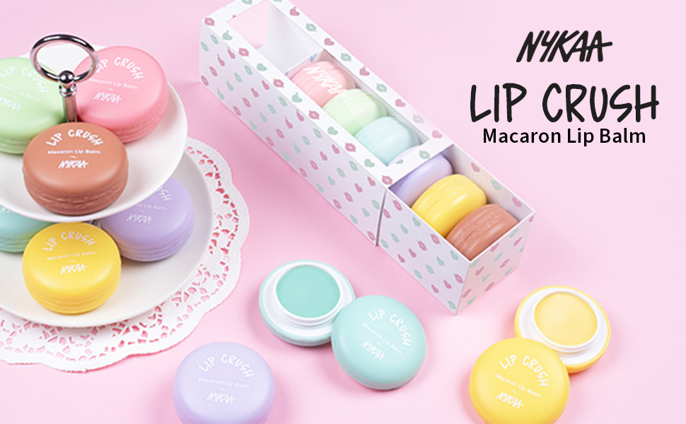 مرطب شفاه ماكارون بالفراولة من نايكاي - مستحضر تجميل مغذٍ وملون، 6 جرام - 1