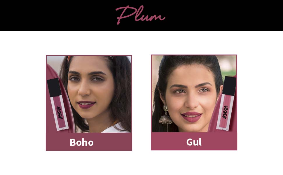 Nykaa Matte To Last Liquid Lipstick Jhumki 14 - 5ml - 6
