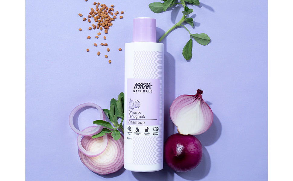 Nykaa Naturals Onion & Fenugreek Hair Growth Shampoo - 200ml - 4