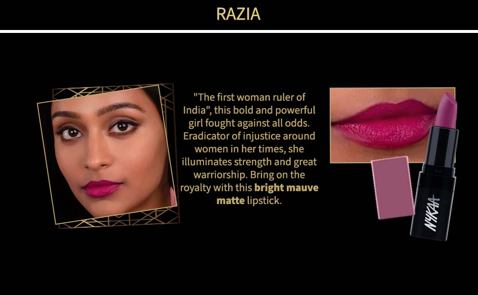 Nykaa Ultra Matte Lipstick Madhu Shade - Rich Colour, Smooth Finish - 5