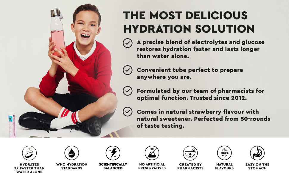 ORS Kids Hydration - Natural Strawberry Electrolyte Tablets, 24 Pack - 2