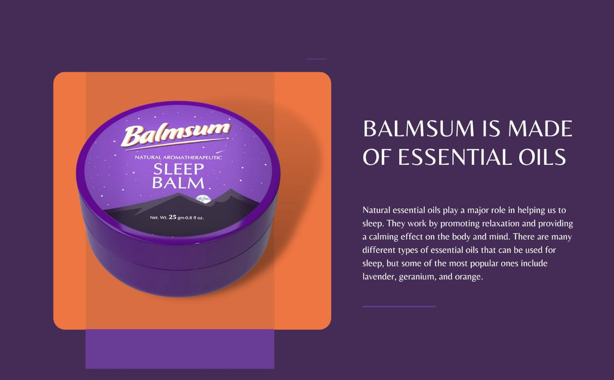 Balmsum Natural Aromatherapeutic Sleep Balm, 25g - No Melatonin, Ayurvedic - 2