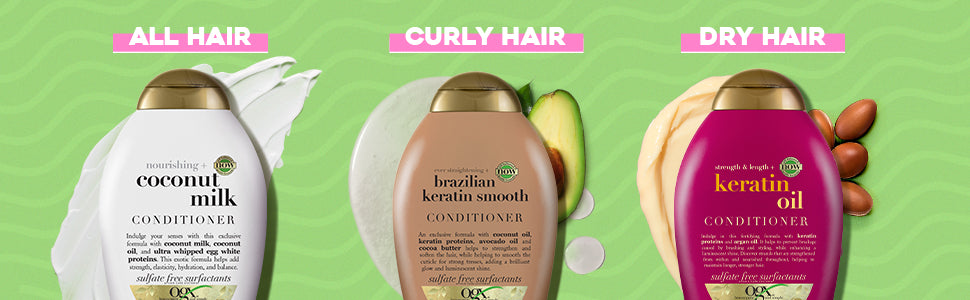 OGX Nourishing Coconut Milk Conditioner - Hydrating for Dry Hair, 384.5ml - 3