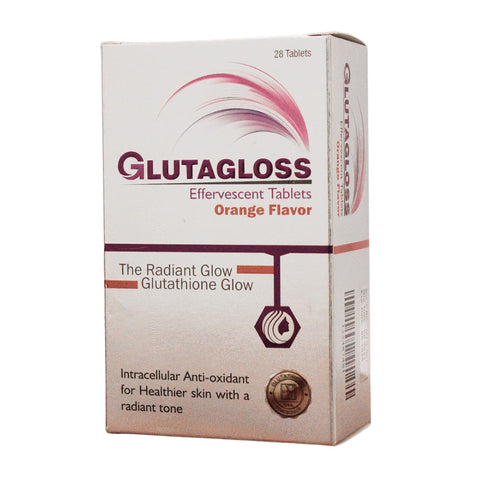 Glutagloss Orange Flavour  28 Effervescent Tablets